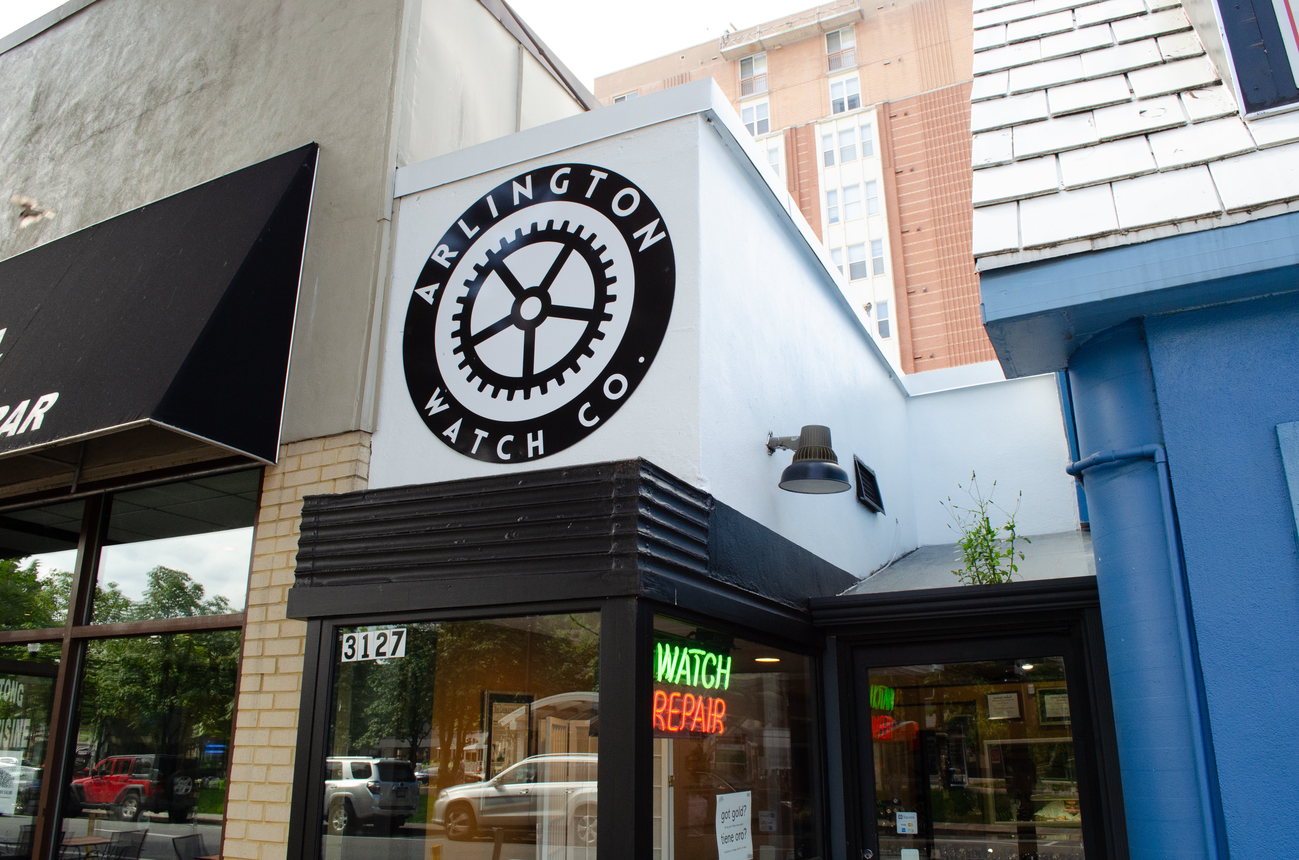 Arlington Watch Works logo