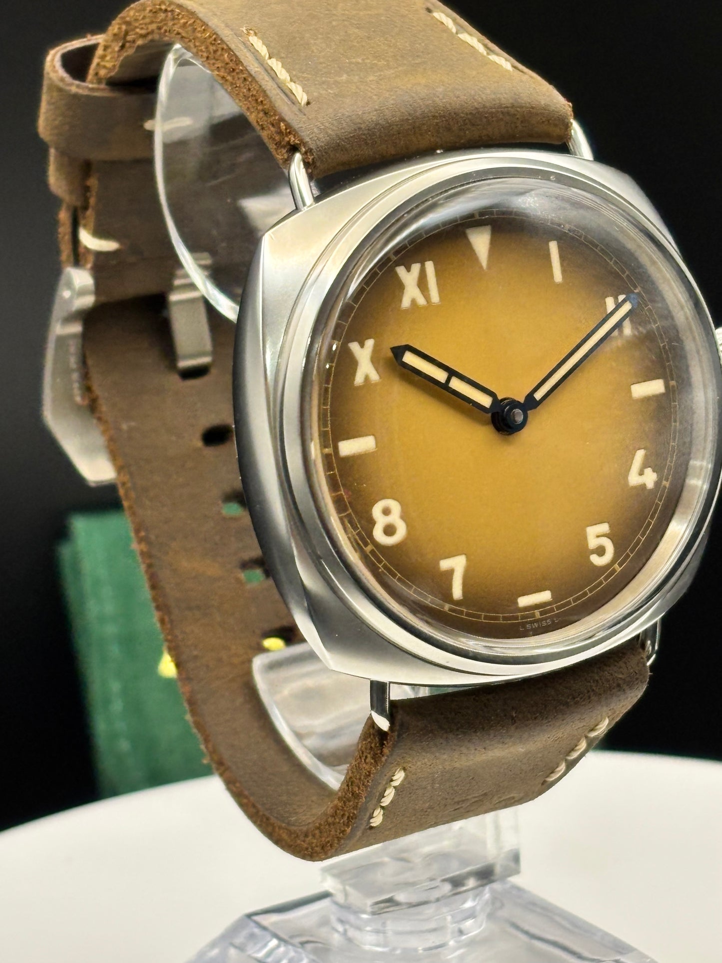 Panerai Radiomir California watch on a leather strap.