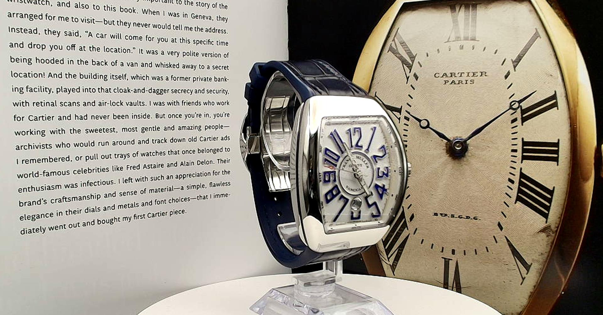 Frank Muller Vanguard Automatic wrist watch on a leather band