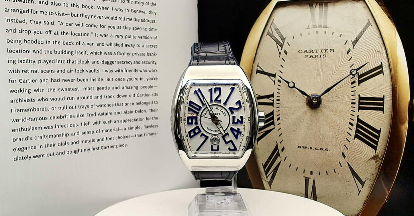 Frank Muller Vanguard Automatic wrist watch on a leather band