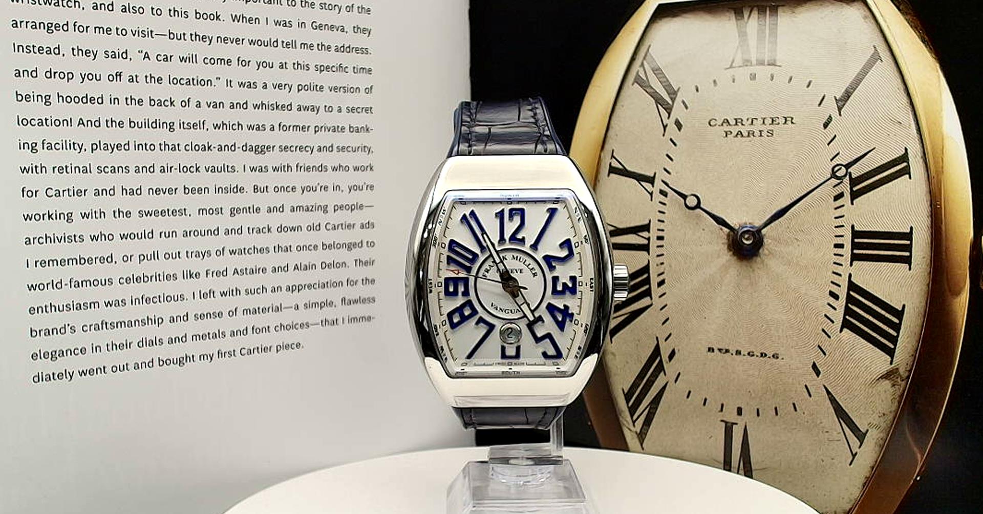 Frank Muller Vanguard Automatic wrist watch on a leather band
