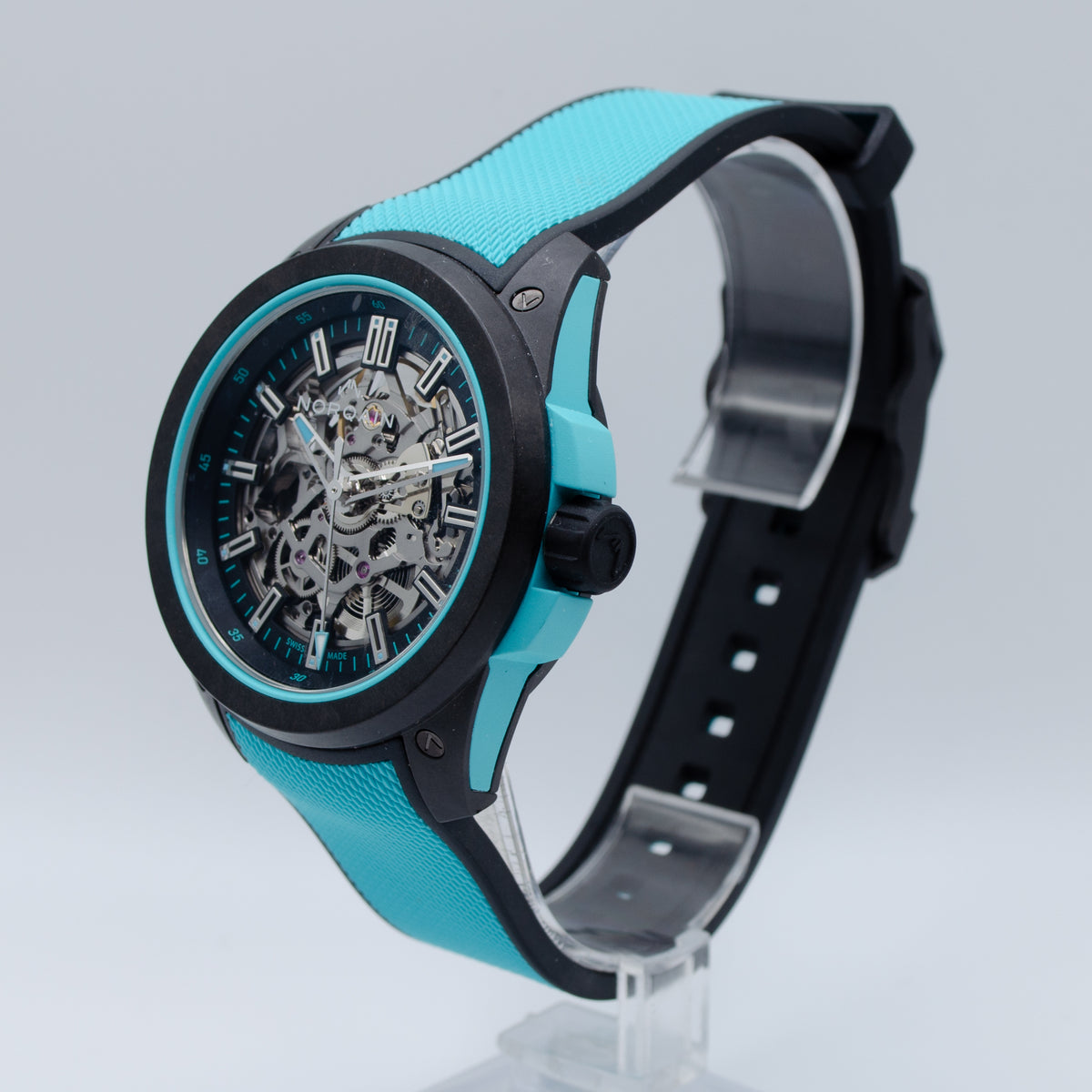 Skeleton Turqoise Norqain Wild One Skeleton Turquoise – Arlington Watch Works