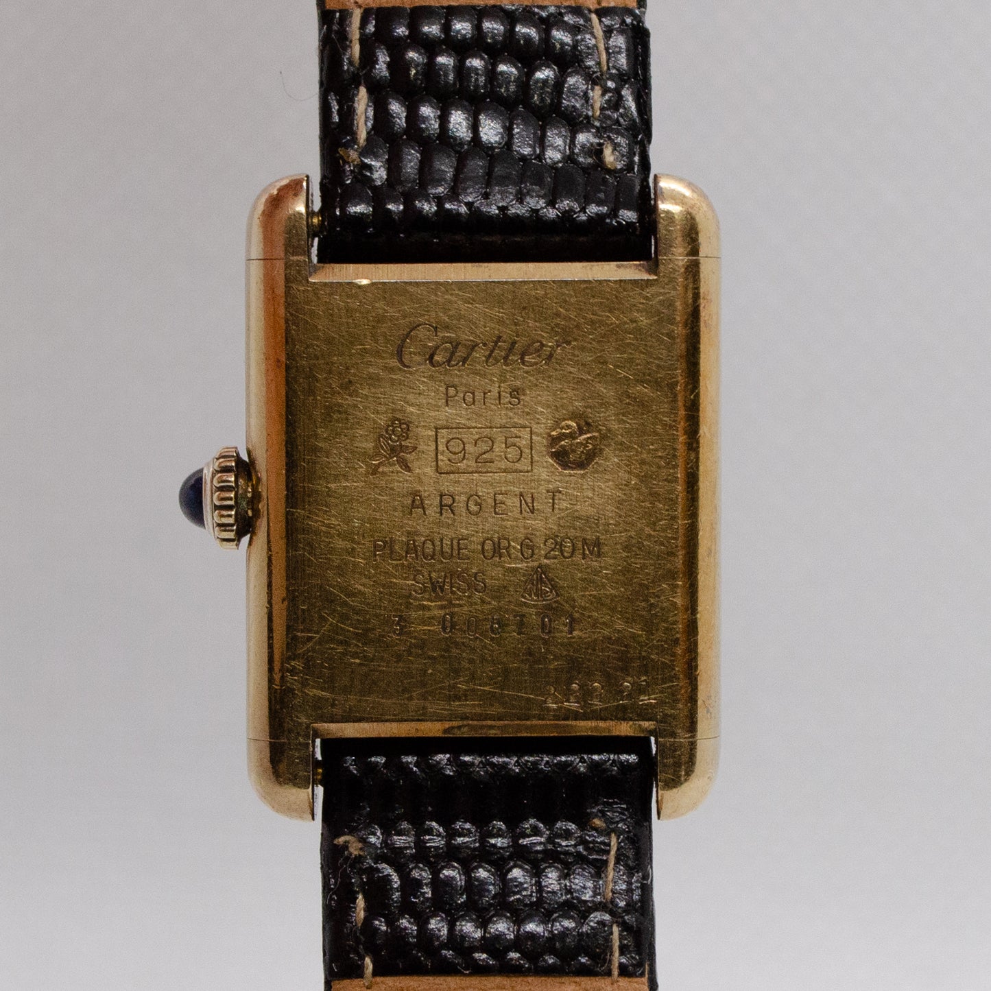 Cartier Tank Vermeil Lapis Dial