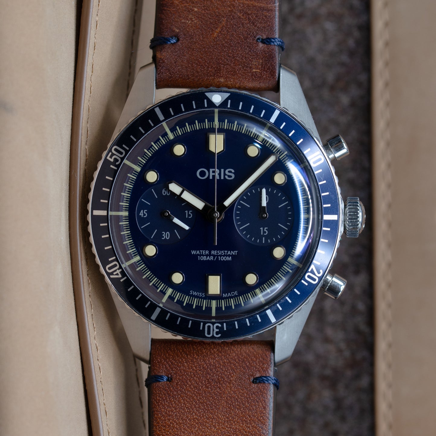 Oris Sixty-Five Chronograph Bucherer Blue Edition