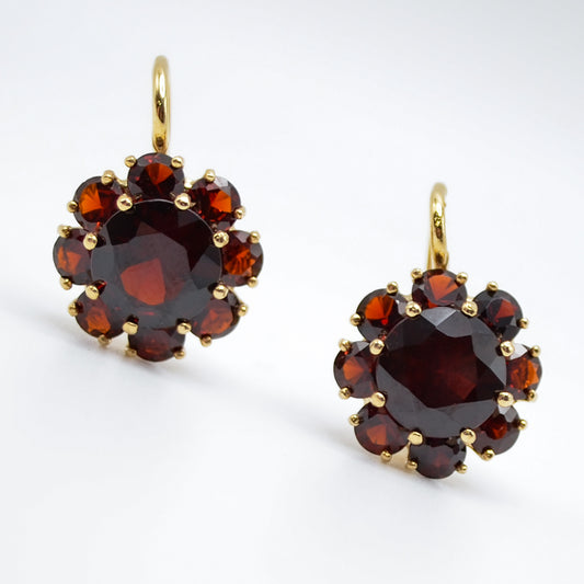 14k Garnet Earrings