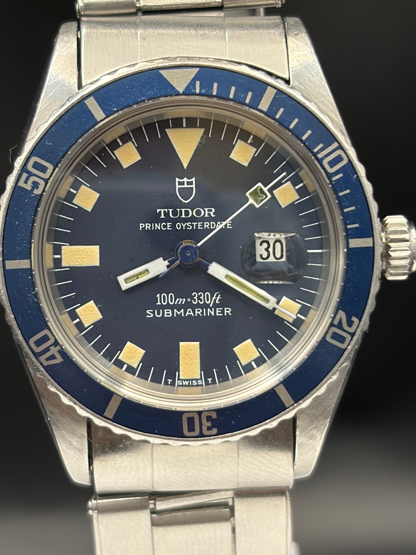 blue face tudor oysterdate