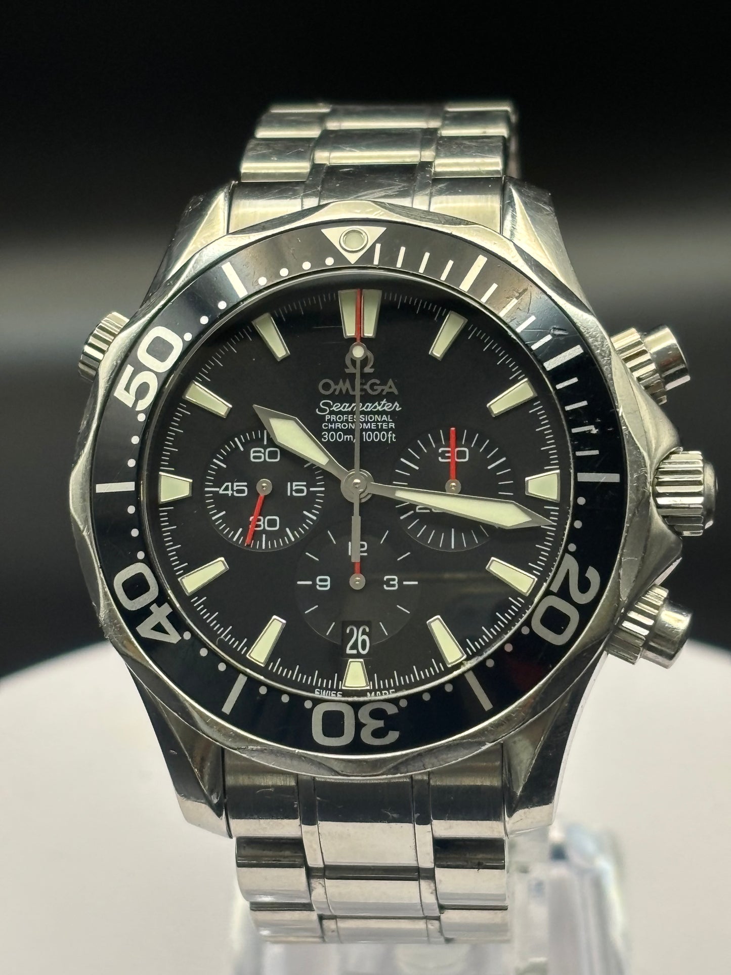 Omega Seamaster Professional watch on Steel bracelet.