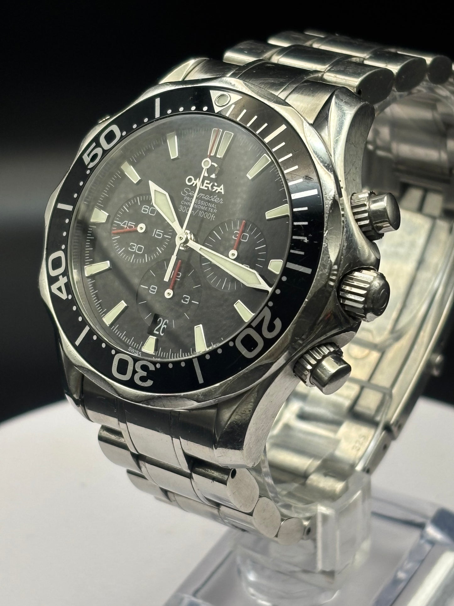 Omega Seamaster Professional watch on Steel bracelet.