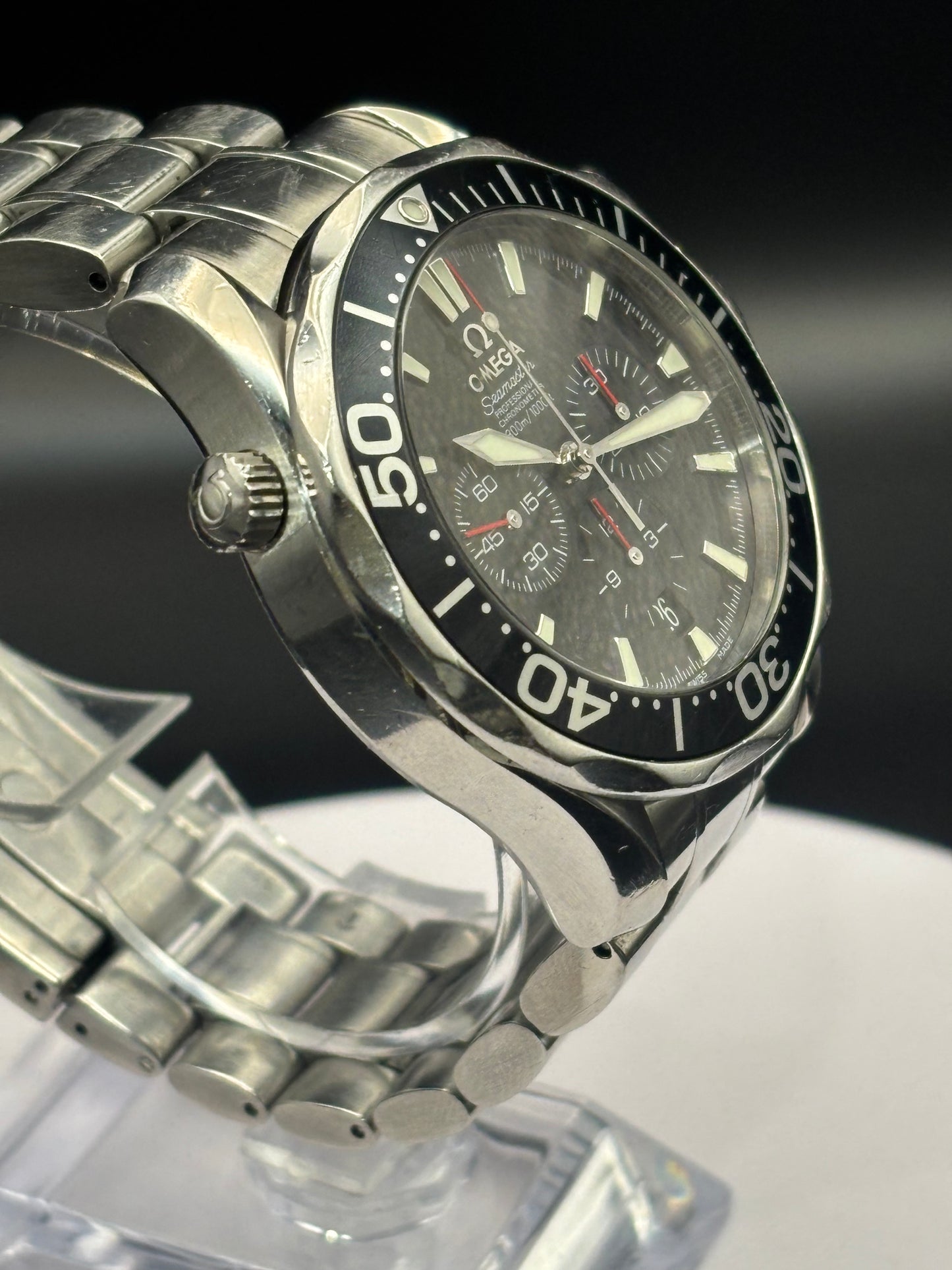 Omega Seamaster Professional watch on Steel bracelet.