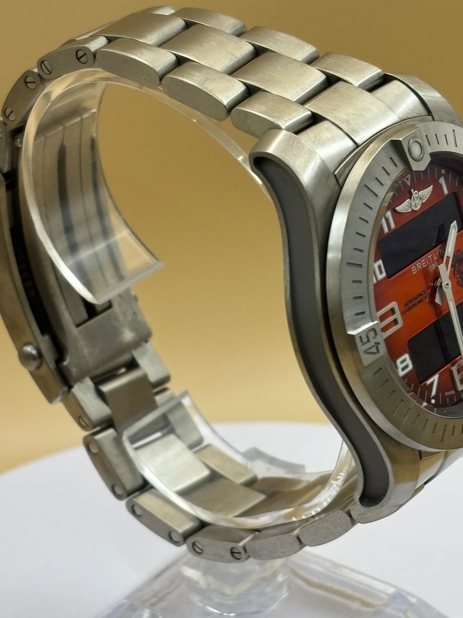 Breitling Aerospace "Orbiter" Titanium watch on a Breitling Titanium Bracelet.