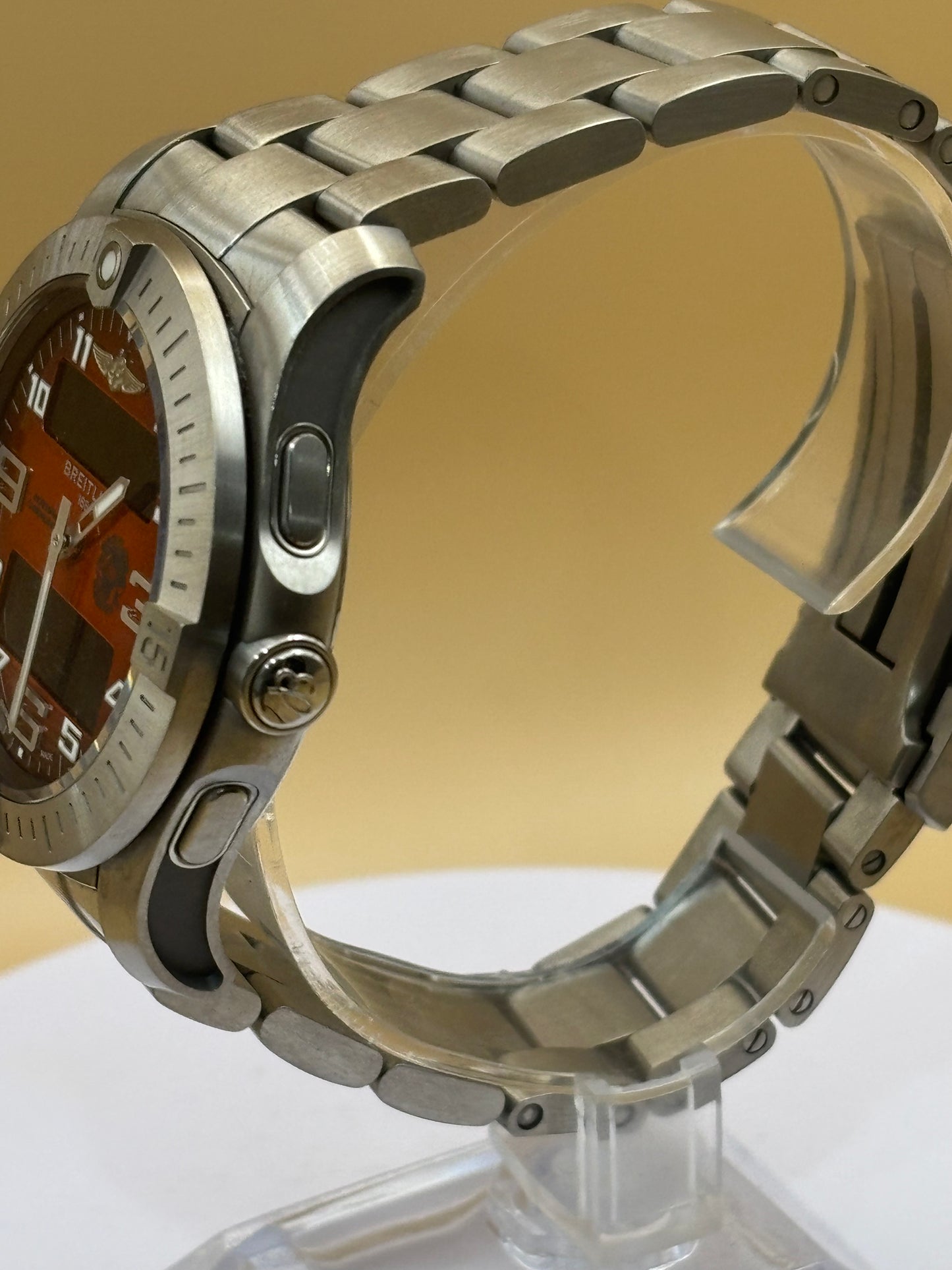 Breitling Aerospace "Orbiter" Titanium watch on a Breitling Titanium Bracelet.