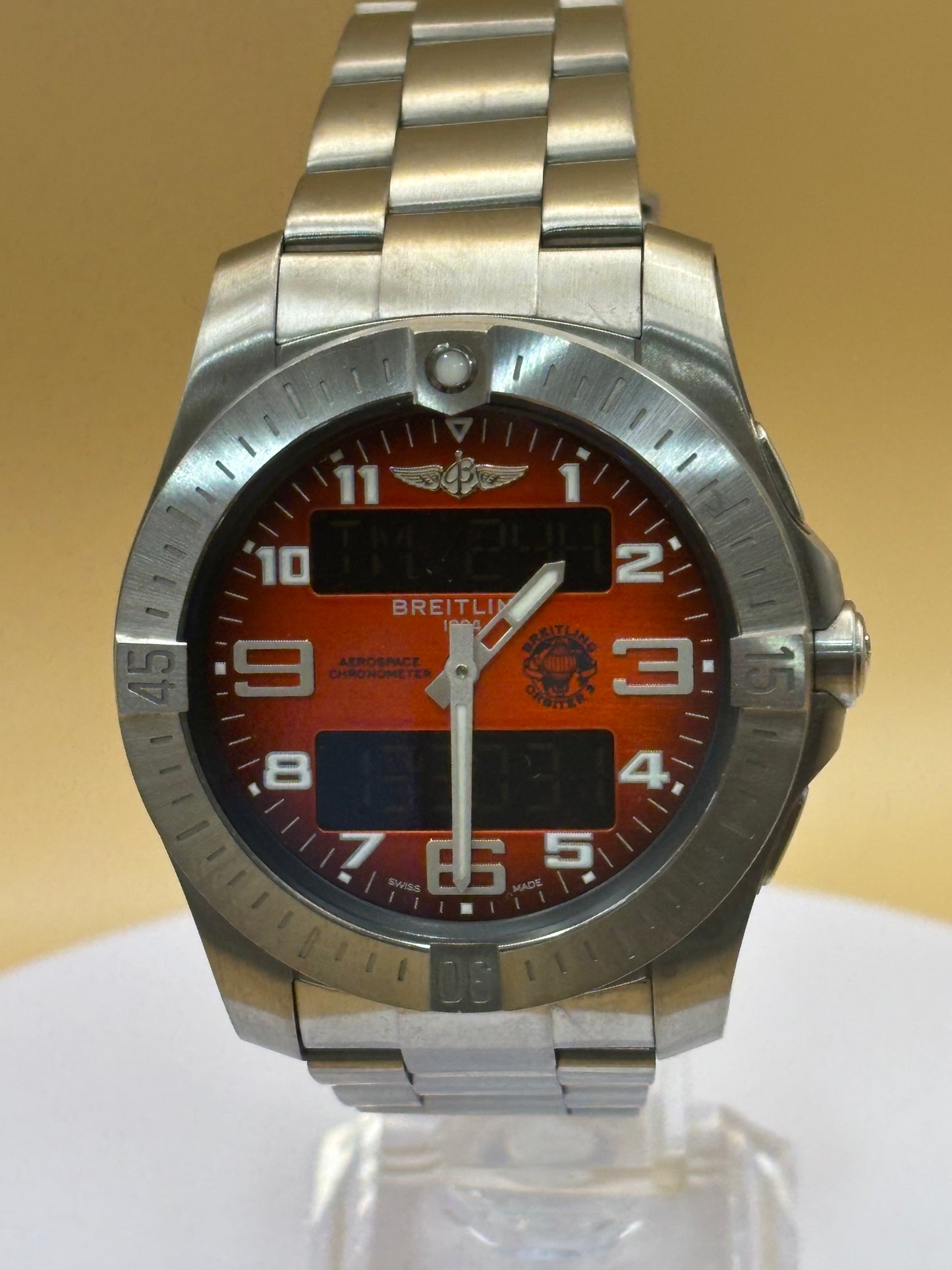 Breitling Aerospace "Orbiter" Titanium watch on a Breitling Titanium Bracelet.
