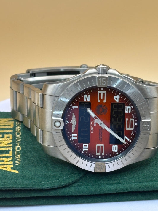 Breitling Aerospace "Orbiter" Titanium watch on a Breitling Titanium Bracelet.