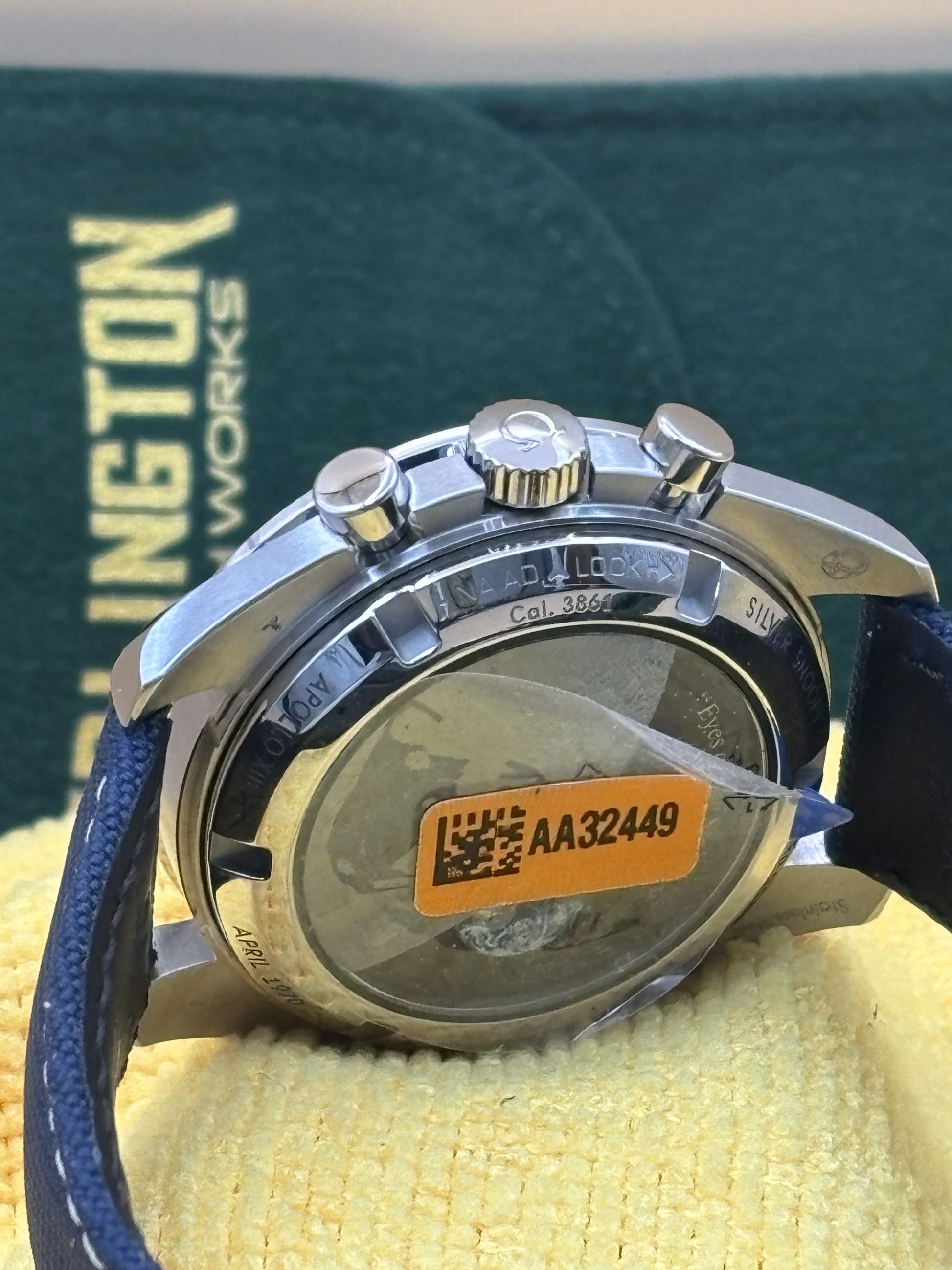 Rare Omega Snoopy watch on a leather Omega band.