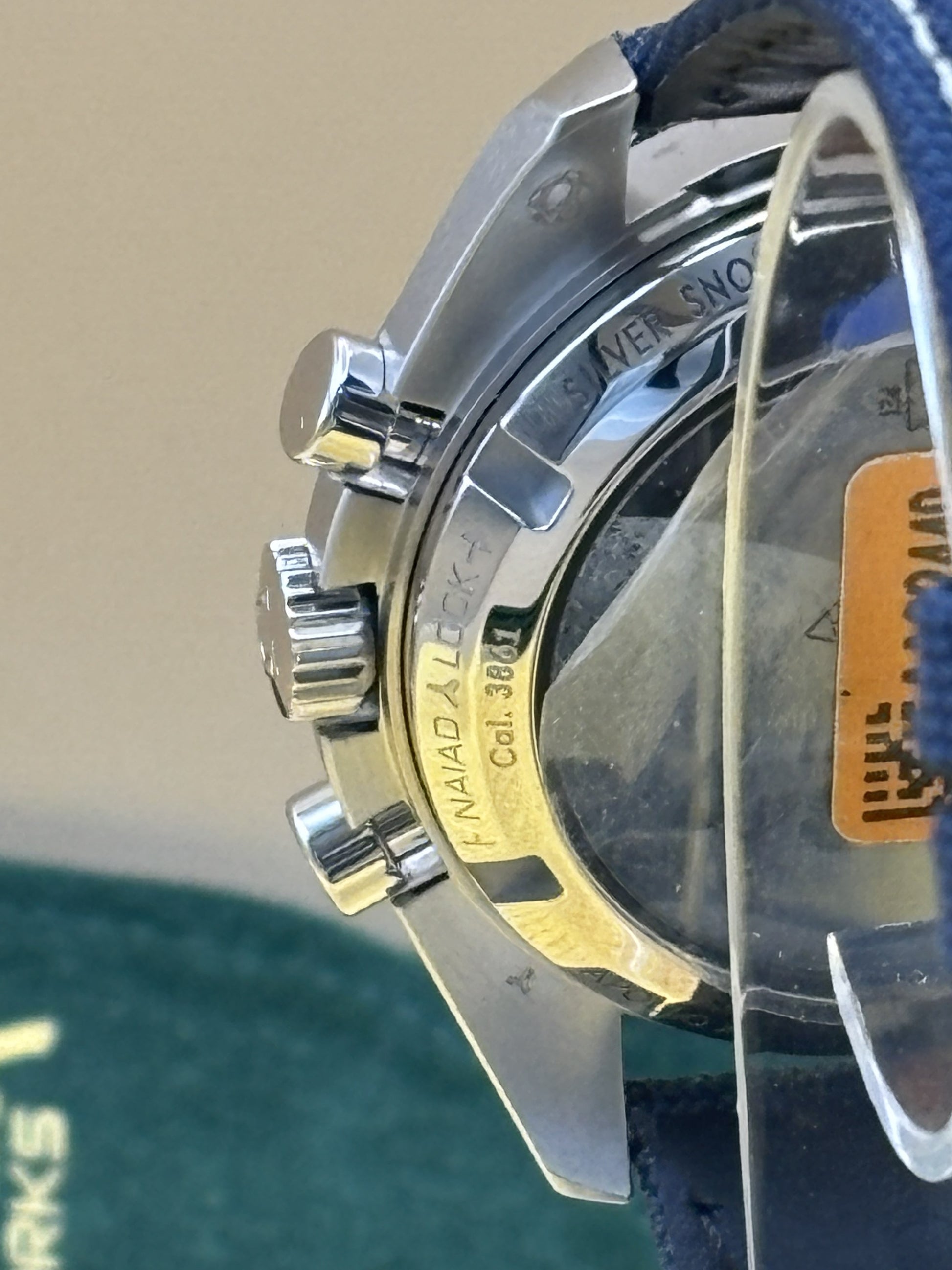 Rare Omega Snoopy watch on a leather Omega band.