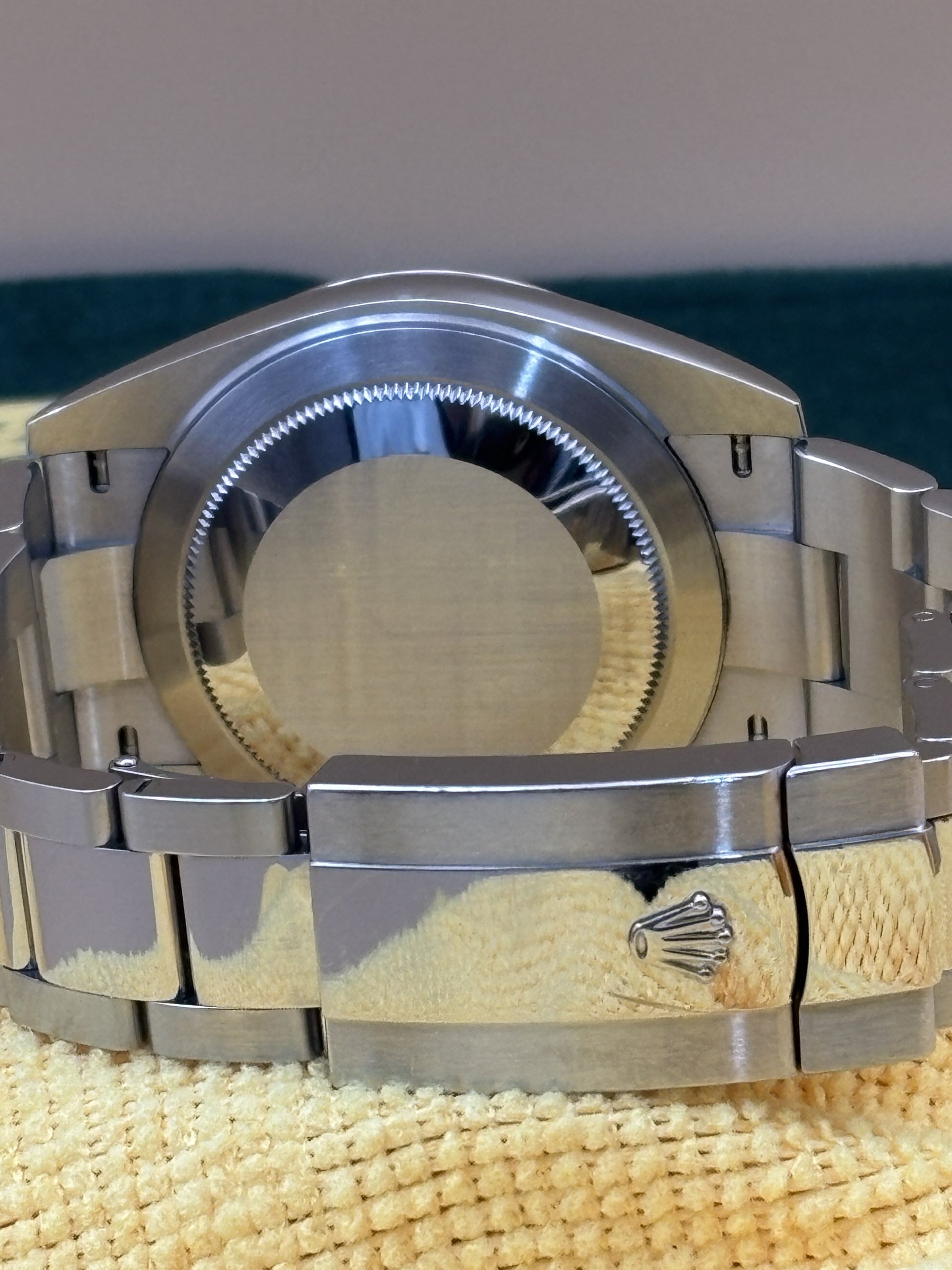 Rolex Datejust "Wimbledon" with Oyster steel bracelet watch.