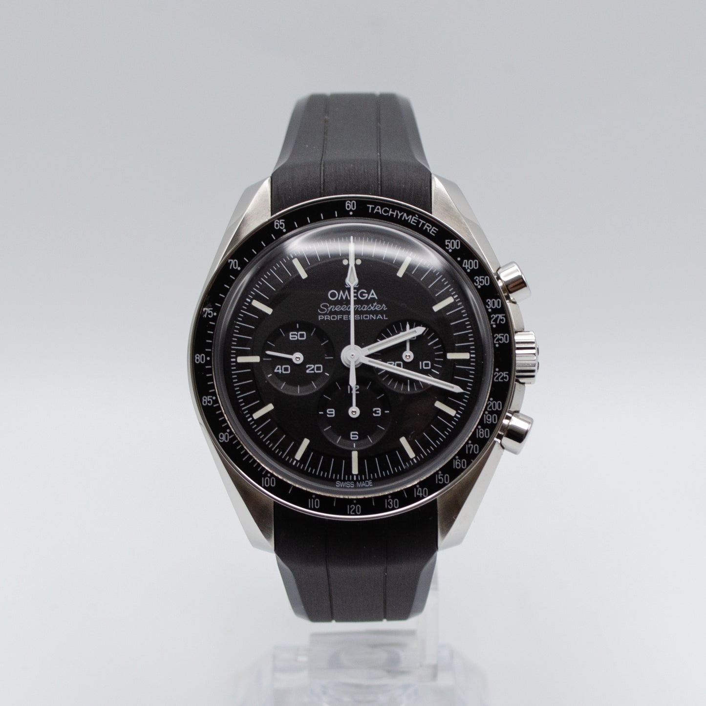 Omega Speedmaster on OEM rubber strap