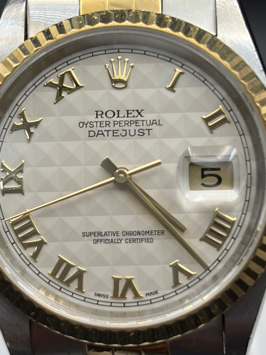 white ivory pyramid dial