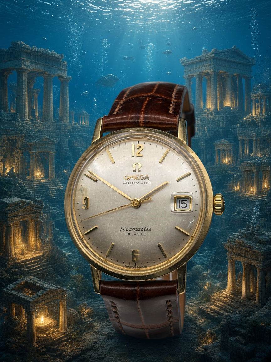 Omega Sea Master DeVille Vintage 1960s 18k